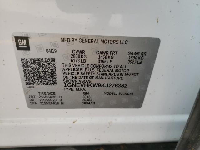 Photo 9 VIN: 1GNEVHKW9KJ276382 - CHEVROLET TRAVERSE L 