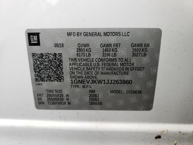 Photo 13 VIN: 1GNEVJKW1JJ263860 - CHEVROLET TRAVERSE 