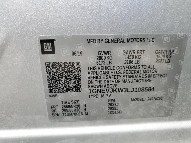 Photo 12 VIN: 1GNEVJKW3LJ108584 - CHEVROLET TRAVERSE R 