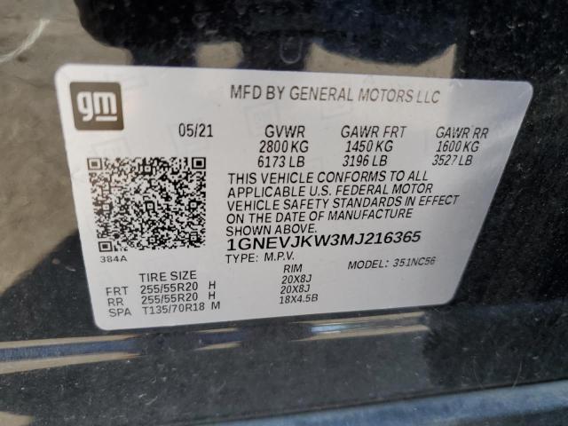 Photo 12 VIN: 1GNEVJKW3MJ216365 - CHEVROLET TRAVERSE R 