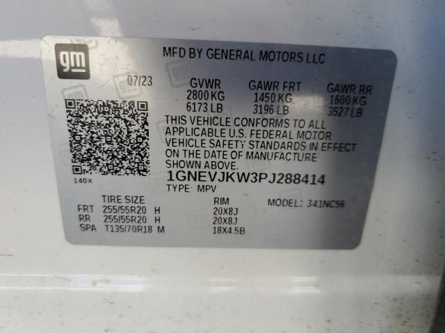 Photo 12 VIN: 1GNEVJKW3PJ288414 - CHEVROLET TRAVERSE R 