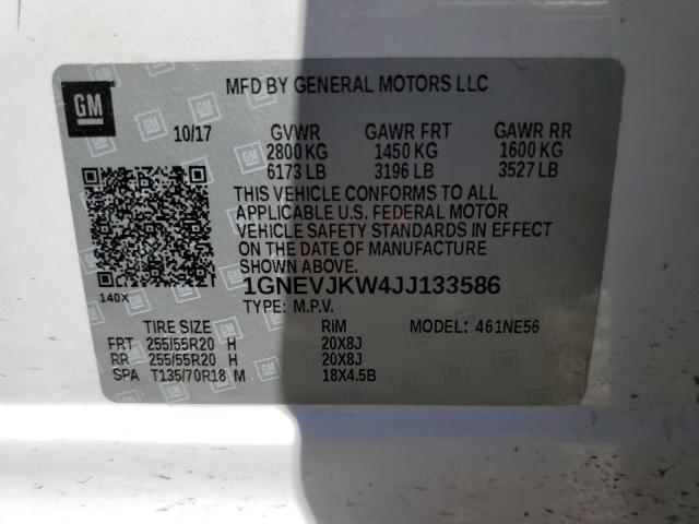 Photo 11 VIN: 1GNEVJKW4JJ133586 - CHEVROLET TRAVERSE P 