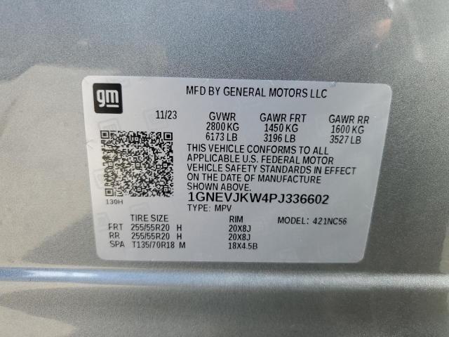 Photo 12 VIN: 1GNEVJKW4PJ336602 - CHEVROLET TRAVERSE R 