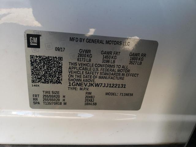 Photo 12 VIN: 1GNEVJKW7JJ122131 - CHEVROLET TRAVERSE P 