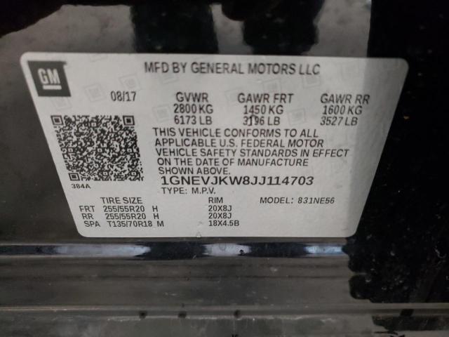 Photo 9 VIN: 1GNEVJKW8JJ114703 - CHEVROLET TRAVERSE P 