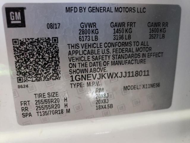 Photo 13 VIN: 1GNEVJKWXJJ118011 - CHEVROLET TRAVERSE P 