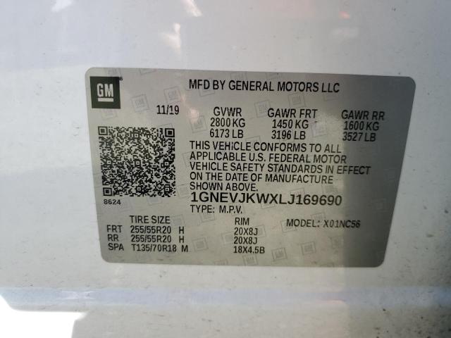 Photo 13 VIN: 1GNEVJKWXLJ169690 - CHEVROLET TRAVERSE 