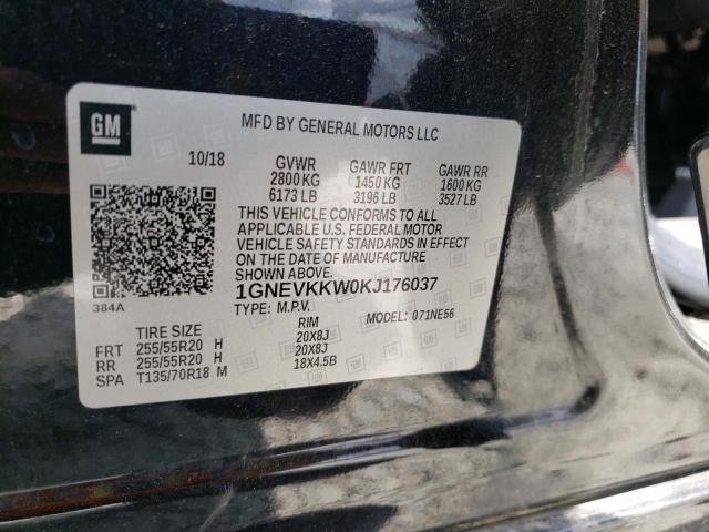 Photo 9 VIN: 1GNEVKKW0KJ176037 - CHEVROLET TRAVERSE P 