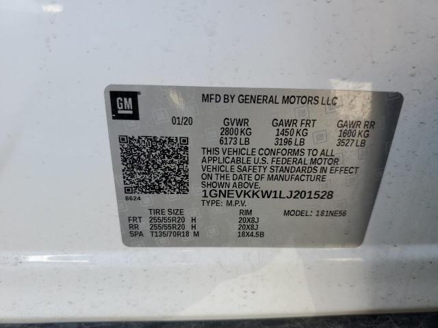 Photo 12 VIN: 1GNEVKKW1LJ201528 - CHEVROLET TRAVERSE 