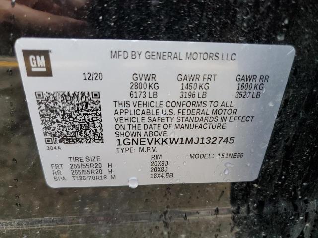 Photo 12 VIN: 1GNEVKKW1MJ132745 - CHEVROLET TRAVERSE 