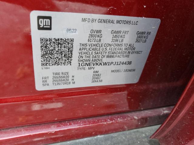 Photo 12 VIN: 1GNEVKKW1PJ124438 - CHEVROLET TRAVERSE P 