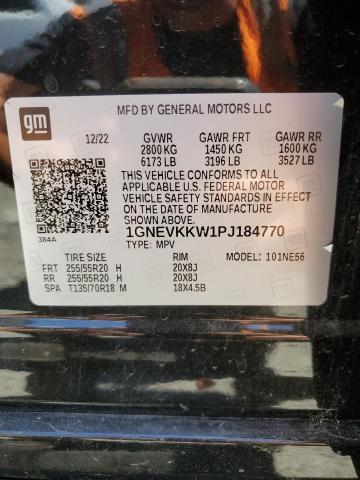 Photo 12 VIN: 1GNEVKKW1PJ184770 - CHEVROLET TRAVERSE P 