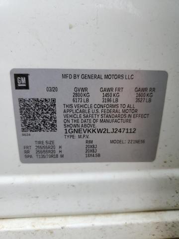 Photo 12 VIN: 1GNEVKKW2LJ247112 - CHEVROLET TRAVERSE P 