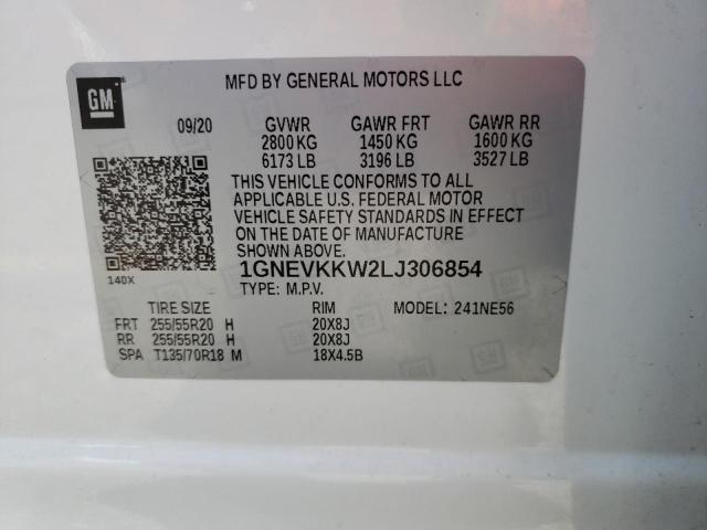 Photo 13 VIN: 1GNEVKKW2LJ306854 - CHEVROLET TRAVERSE 