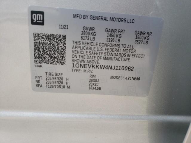 Photo 13 VIN: 1GNEVKKW4NJ110062 - CHEVROLET TRAVERSE 