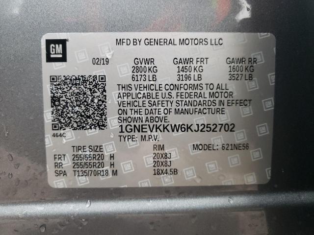 Photo 13 VIN: 1GNEVKKW6KJ252702 - CHEVROLET TRAVERSE P 