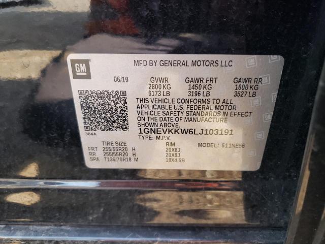 Photo 11 VIN: 1GNEVKKW6LJ103191 - CHEVROLET TRAVERSE P 