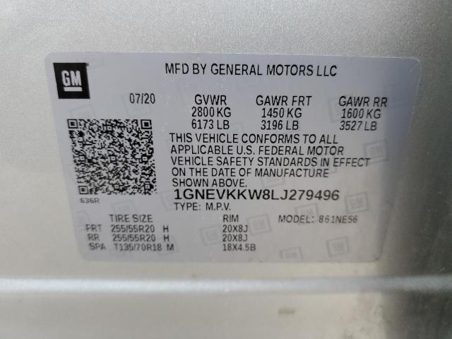 Photo 12 VIN: 1GNEVKKW8LJ279496 - CHEVROLET TRAVERSE P 