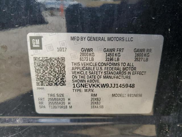 Photo 12 VIN: 1GNEVKKW9JJ145948 - CHEVROLET TRAVERSE H 