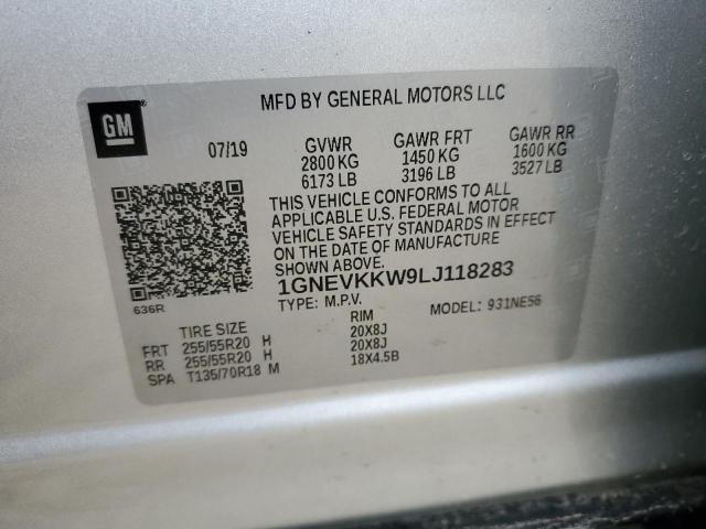 Photo 12 VIN: 1GNEVKKW9LJ118283 - CHEVROLET TRAVERSE P 