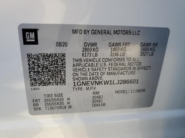 Photo 9 VIN: 1GNEVNKW1LJ286601 - CHEVROLET TRAVERSE H 