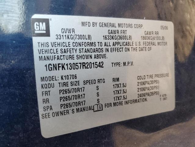 Photo 12 VIN: 1GNFK13057R201542 - CHEVROLET TAHOE K150 