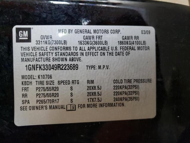 Photo 12 VIN: 1GNFK33049R223689 - CHEVROLET TAHOE K150 