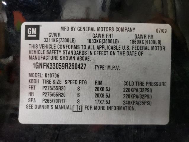 Photo 12 VIN: 1GNFK33059R260427 - CHEVROLET TAHOE K150 