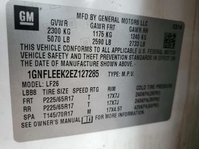 Photo 13 VIN: 1GNFLEEK2EZ127285 - CHEVROLET EQUINOX LS 