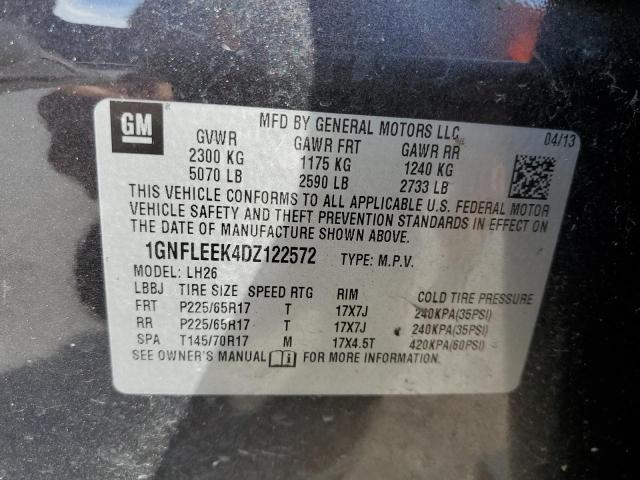 Photo 9 VIN: 1GNFLEEK4DZ122572 - CHEVROLET EQUINOX LT 