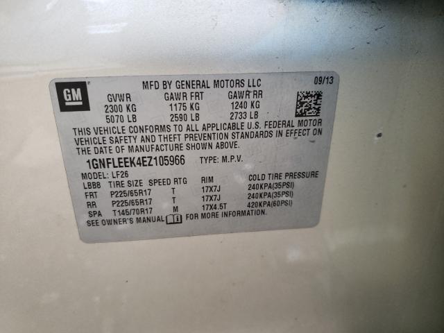 Photo 9 VIN: 1GNFLEEK4EZ105966 - CHEVROLET EQUINOX LS 