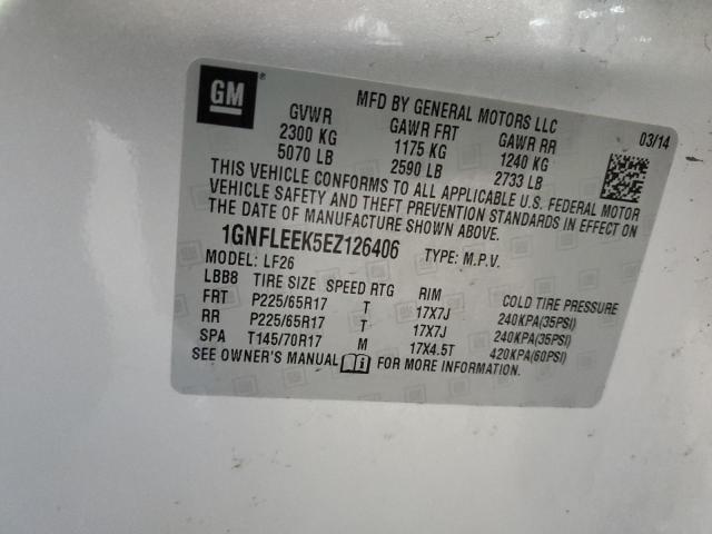 Photo 13 VIN: 1GNFLEEK5EZ126406 - CHEVROLET EQUINOX LS 