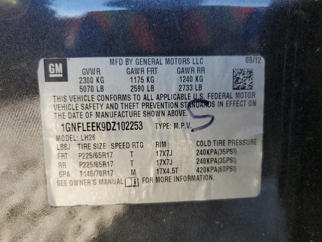 Photo 12 VIN: 1GNFLEEK9DZ102253 - CHEVROLET EQUINOX LT 