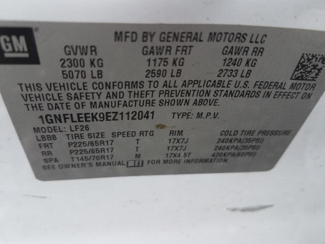 Photo 9 VIN: 1GNFLEEK9EZ112041 - CHEVROLET EQUINOX 