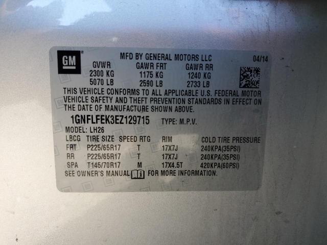 Photo 12 VIN: 1GNFLFEK3EZ129715 - CHEVROLET EQUINOX 