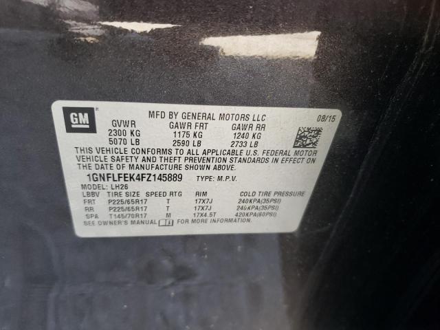 Photo 12 VIN: 1GNFLFEK4FZ145889 - CHEVROLET EQUINOX LT 