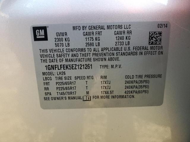 Photo 11 VIN: 1GNFLFEK5EZ121261 - CHEVROLET EQUINOX 