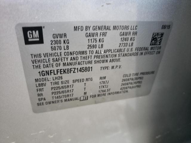 Photo 13 VIN: 1GNFLFEK8FZ145801 - CHEVROLET EQUINOX 