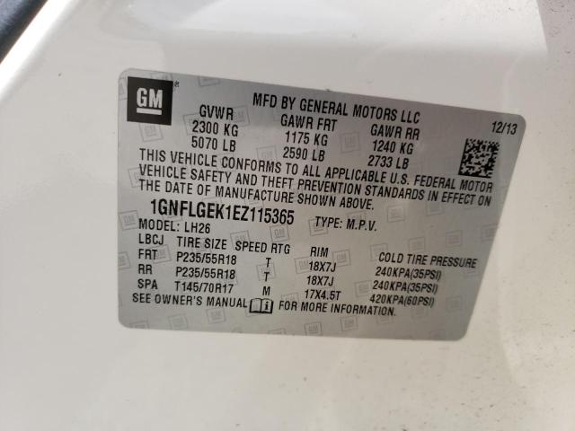 Photo 12 VIN: 1GNFLGEK1EZ115365 - CHEVROLET EQUINOX 