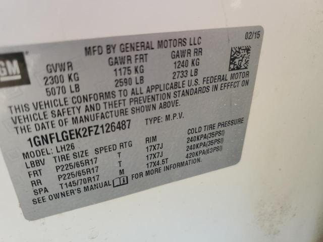 Photo 12 VIN: 1GNFLGEK2FZ126487 - CHEVROLET EQUINOX 