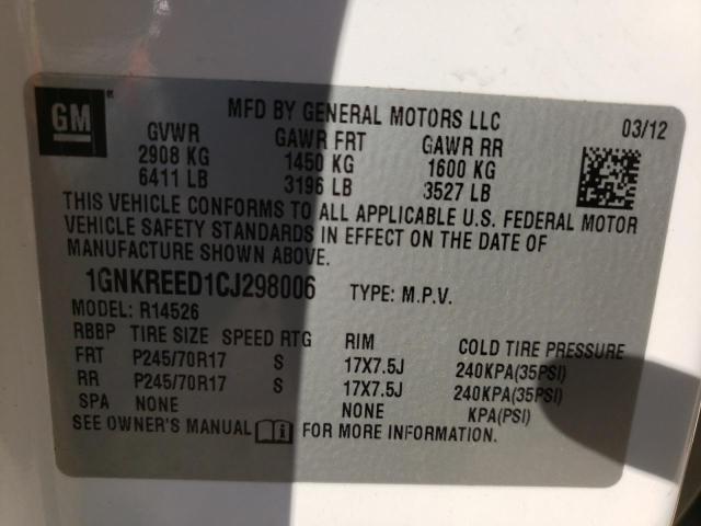 Photo 9 VIN: 1GNKREED1CJ298006 - CHEVROLET TRAVERSE L 