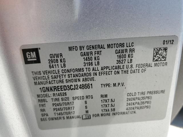 Photo 11 VIN: 1GNKREED3CJ248661 - CHEVROLET TRAVERSE 