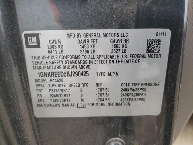 Photo 12 VIN: 1GNKREED5BJ290425 - CHEVROLET TRAVERSE 