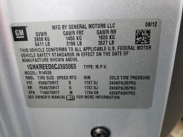 Photo 12 VIN: 1GNKREED6CJ393063 - CHEVROLET TRAVERSE L 