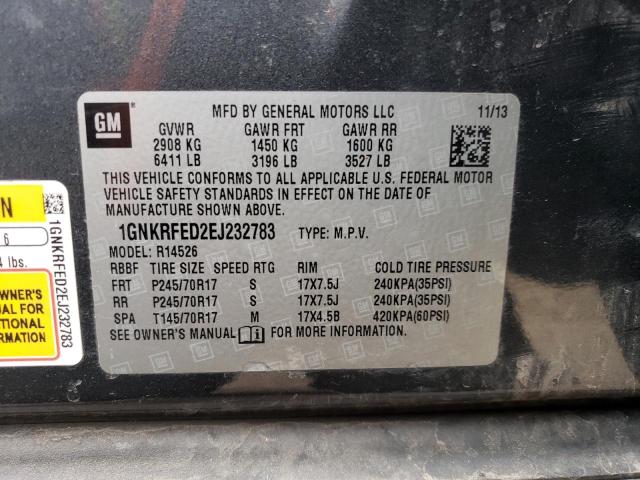 Photo 12 VIN: 1GNKRFED2EJ232783 - CHEVROLET TRAVERSE 