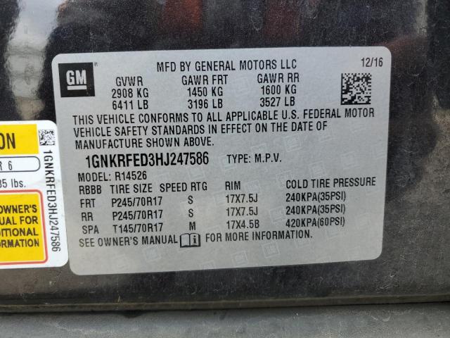 Photo 13 VIN: 1GNKRFED3HJ247586 - CHEVROLET TRAVERSE 