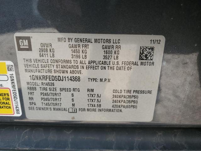 Photo 12 VIN: 1GNKRFED5DJ114368 - CHEVROLET TRAVERSE L 