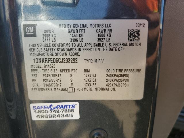 Photo 12 VIN: 1GNKRFED6CJ293292 - CHEVROLET TRAVERSE L 