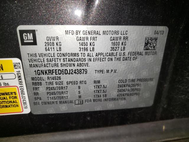 Photo 11 VIN: 1GNKRFED6DJ243879 - CHEVROLET TRAVERSE L 