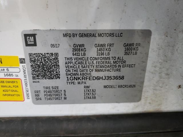 Photo 9 VIN: 1GNKRFED6HJ353658 - CHEVROLET TRAVERSE L 